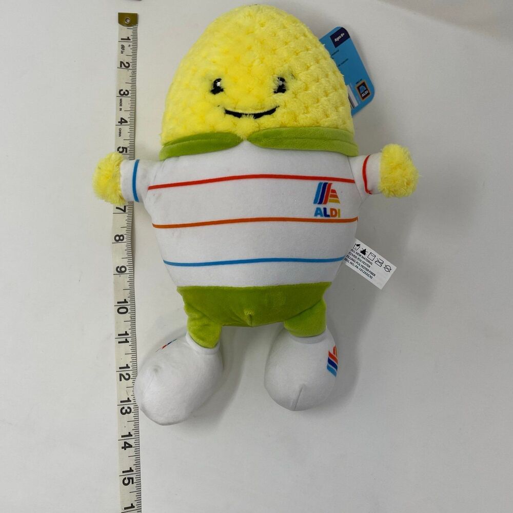 NWT ALDI Play‎ Produce Crew Carter Corn Cob Plush - Picture 12 of 12